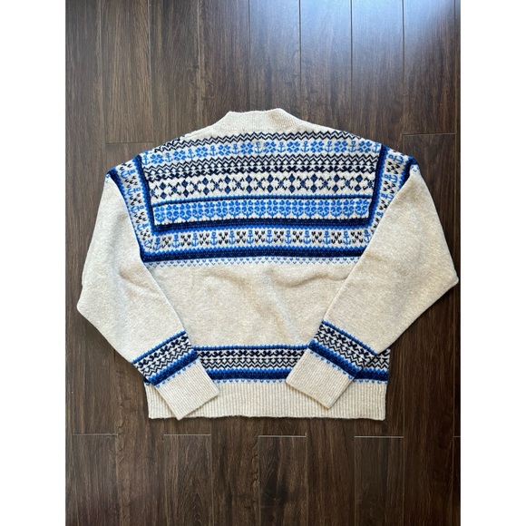 NWT JW Anderson x Uniqlo Soufflé Yarn Fair Isle Cardigan - Picture 6 of 10